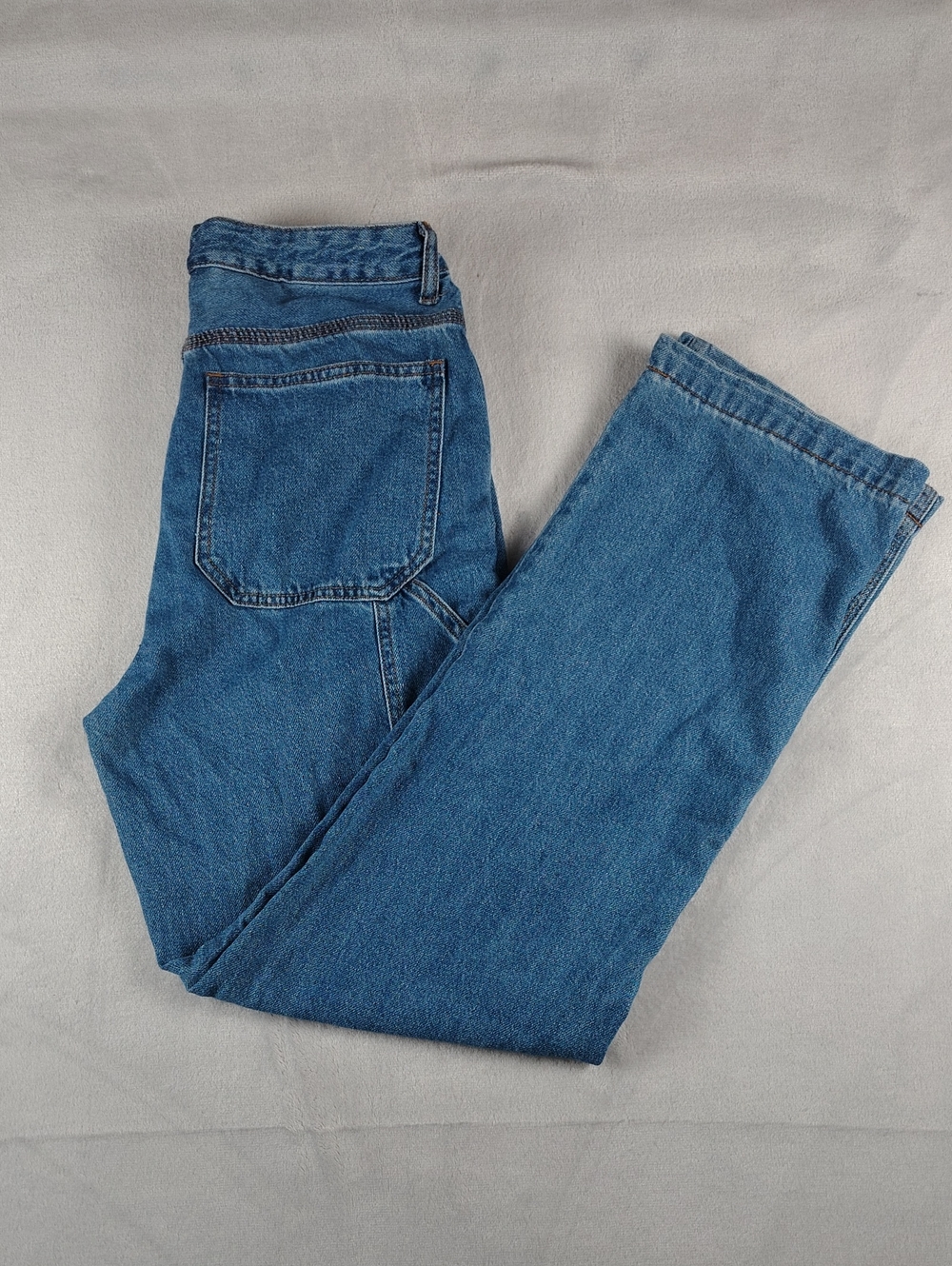 S.O.N.G. Button Fly Carpenter 90s Boyfriend  Medium Wash Jeans Size 5/27 New